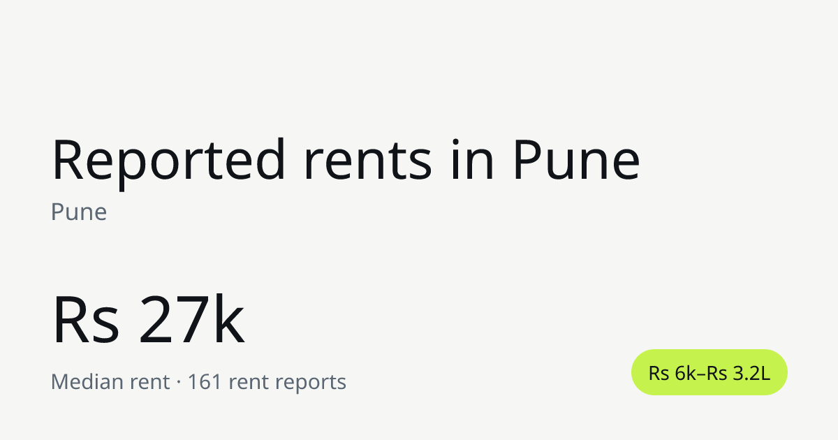 Explore Pune societies, rents and homes opening up | Rentnama